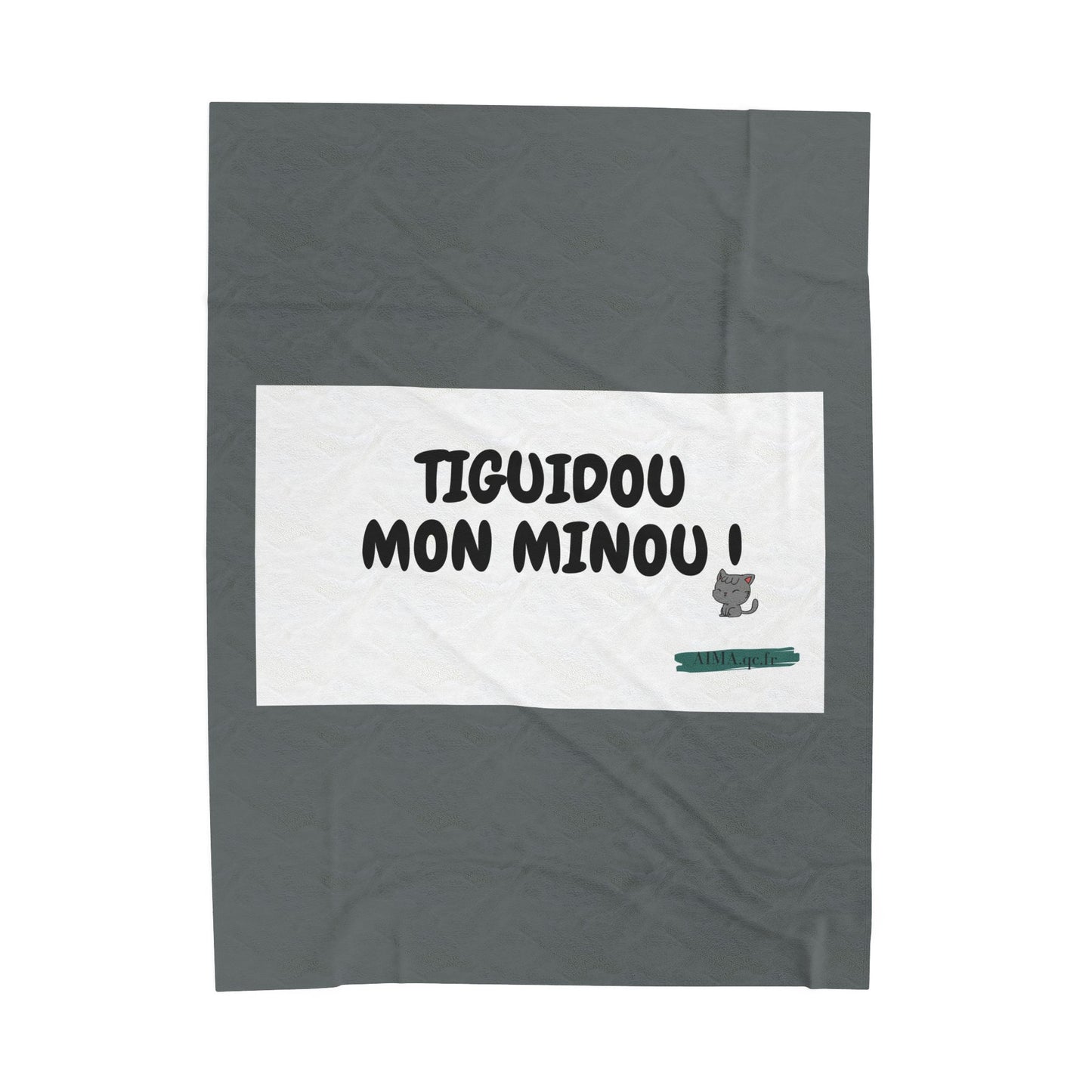 Couverture moelleuse " Tiguidou mon minou !"